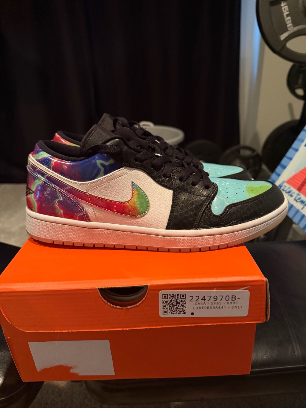 Deadstock Air Jordan 1 Low 'Galaxy' Men's SZ 11M Sneakers Multicolor Never Worn!